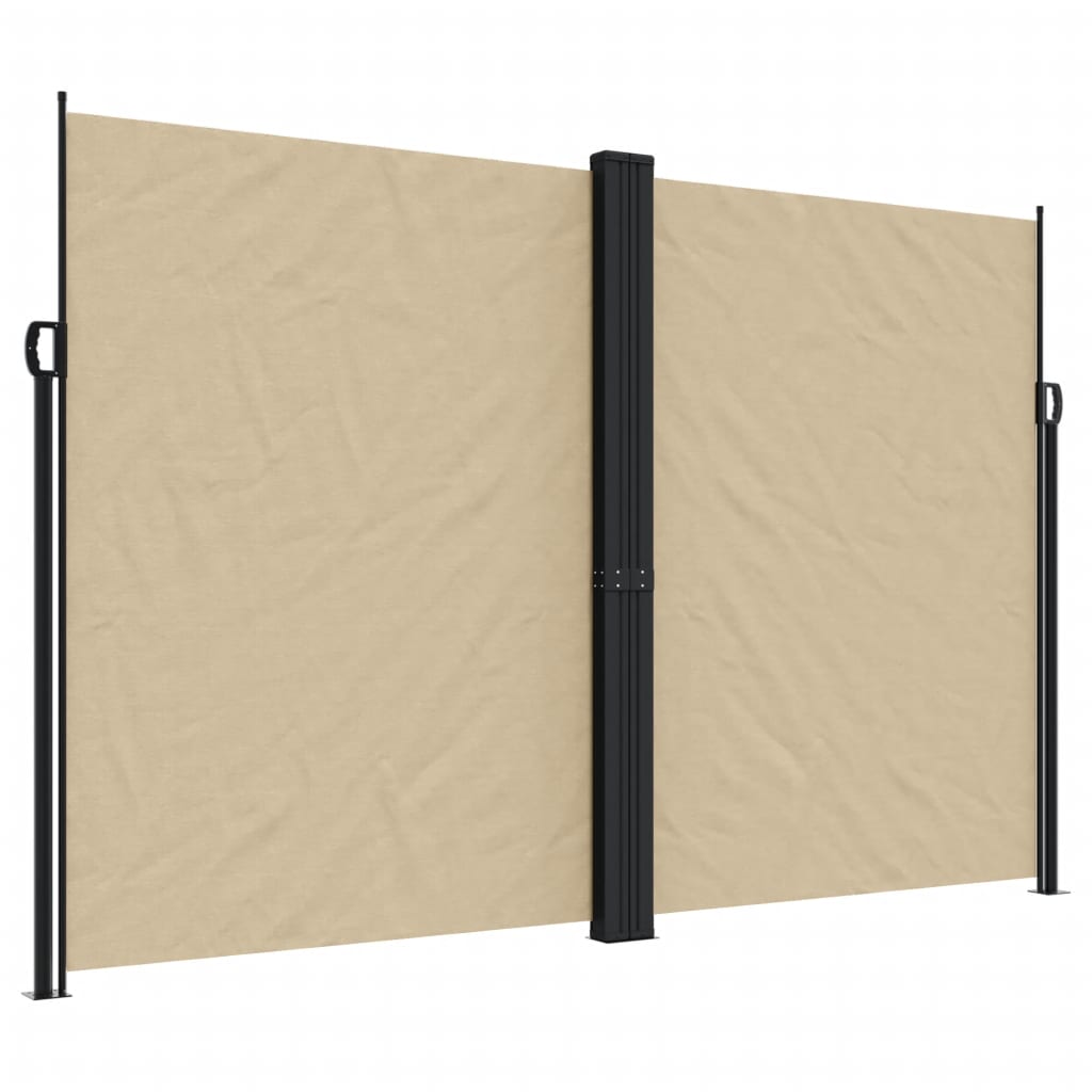 Windscherm uittrekbaar 220x1200 cm beige