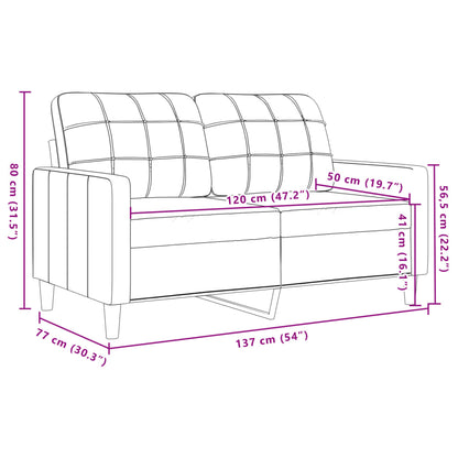 3-delige Loungeset met kussens fluweel geel