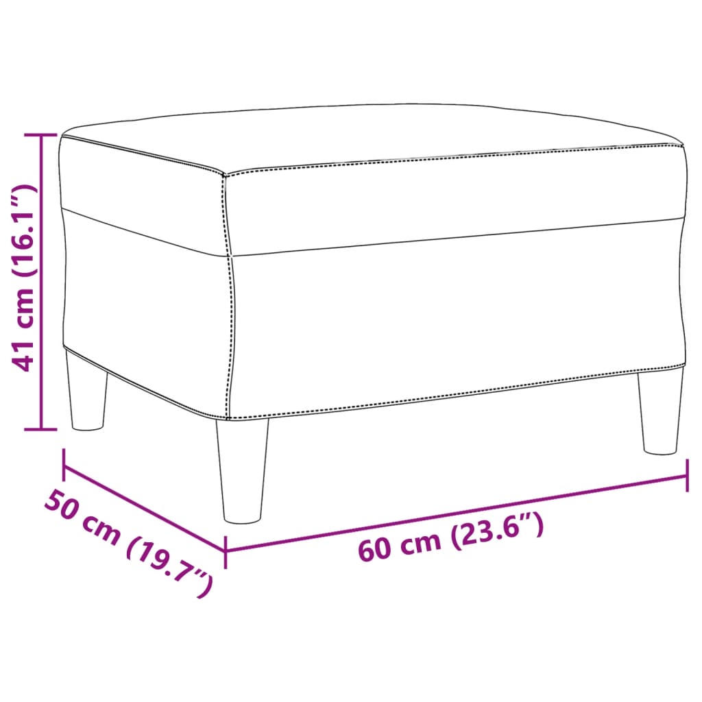 3-delige Loungeset met kussens fluweel geel