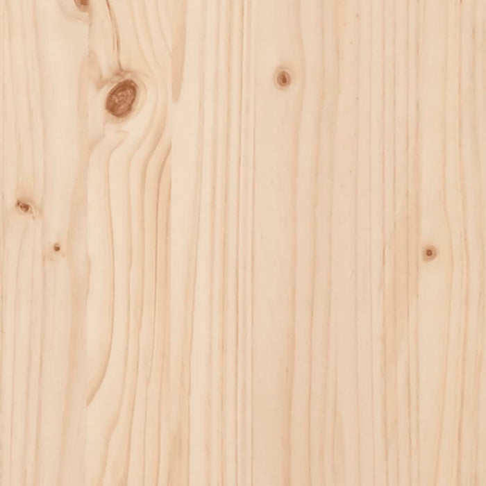 Hoogslaper met dak massief grenenhout wasbruin 75x190 cm