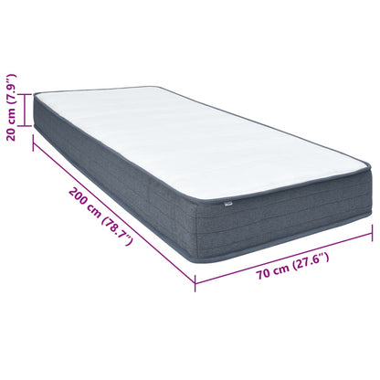 Boxspringmatras 200x70x20 cm stof