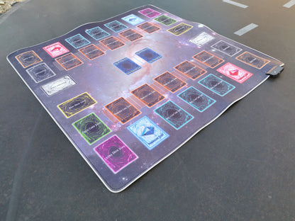 Yu-Gi-Oh! 2-speler TCG Speelmat met Multi-Color LED - 70x70Cm - Milky Way  - 2-player TCG Playmat