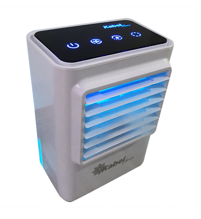 Watergekoelde Ventilator met Spray vernevelingsfunctie -- Tafelventilator -- Luchtkoeler --  Mini Airco -- 7 Kleuren LED Air Cooler