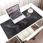 Muismat -- 90x40Cm -- Wereldkaart - zwart -- Full Collor -- Worldmap Mousepad -- Waterproof