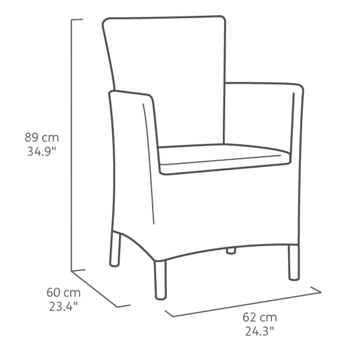 Keter 3-delige Tuinset Iowa cappuccinokleurig 224383