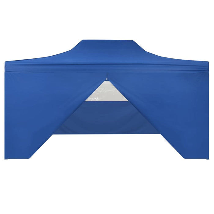 Vouwtent pop-up met 4 zijwanden 3x4,5 m blauw