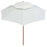 Dubbeldekker parasol 270x270 cm houten paal crèmewit