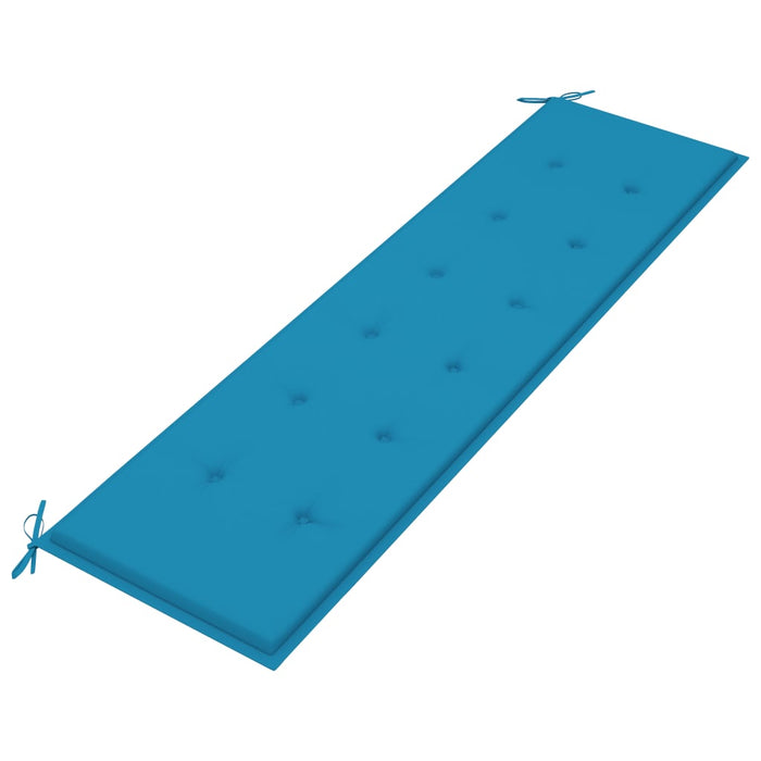 Tuinbankkussen 180x50x3 cm blauw