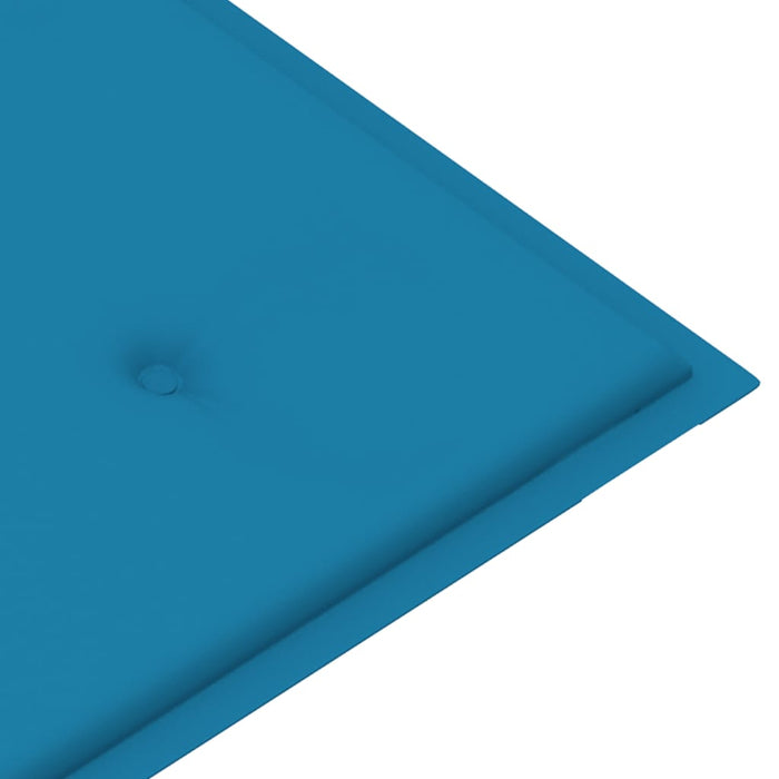 Tuinbankkussen 180x50x3 cm blauw