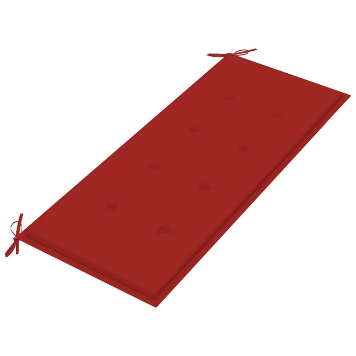 Tuinbankkussen 120x50x3 cm rood