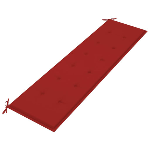 Tuinbankkussen 180x50x3 cm rood