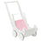 Poppenwagen wit 53x25,7x50 cm hout