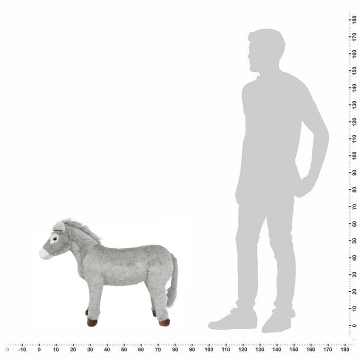 Speelgoedezel staand XXL pluche grijs