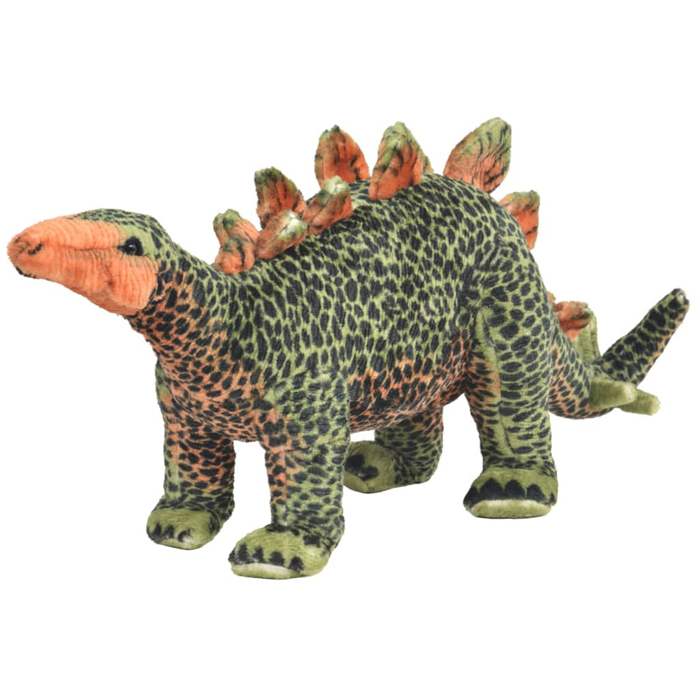 Speelgoeddinosaurus staand XXL pluche groen en oranje