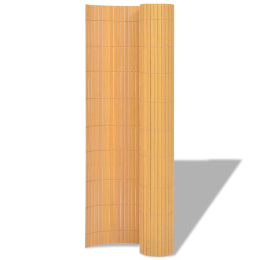 Tuinafscheiding dubbelzijdig 90x500 cm PVC geel