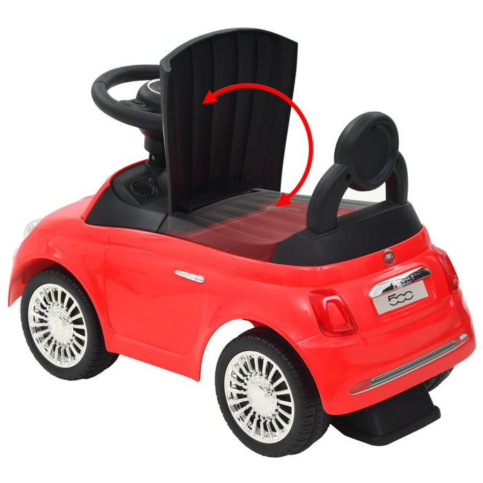 Loopauto Fiat 500 rood