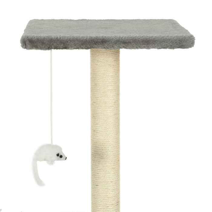 Kattenkrabpaal met sisal krabpalen 95 cm grijs