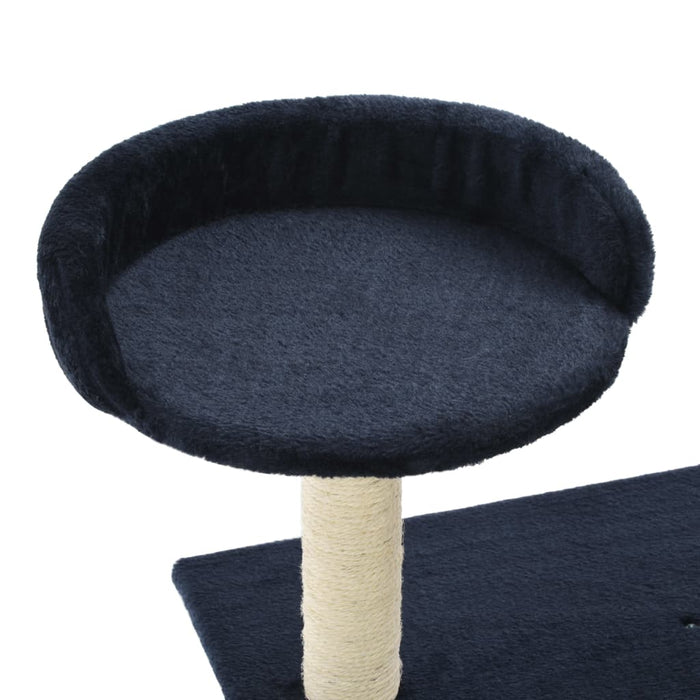 Kattenkrabpaal met sisal krabpalen 95 cm donkerblauw