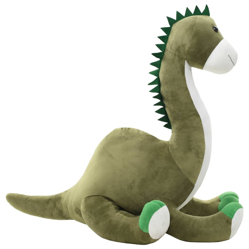 Knuffel dinosaurus brontosaurus pluche groen