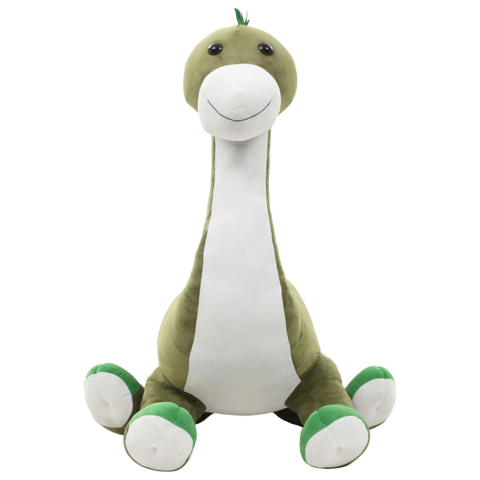 Knuffel dinosaurus brontosaurus pluche groen