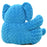 Knuffel olifant pluche blauw