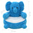 Knuffel olifant pluche blauw