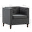 Fauteuil stof donkergrijs