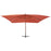 Zweefparasol met houten paal 400x300 cm terracottakleurig