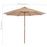 Parasol met houten paal 300 cm taupe