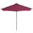 Parasol met houten paal 300 cm bordeauxrood