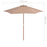 Parasol met houten paal 270 cm taupe