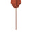 Parasol met houten paal 270 cm terracotta