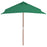 Parasol met houten paal 150x200 cm groen