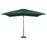 Zweefparasol met aluminium paal 250x250 cm groen