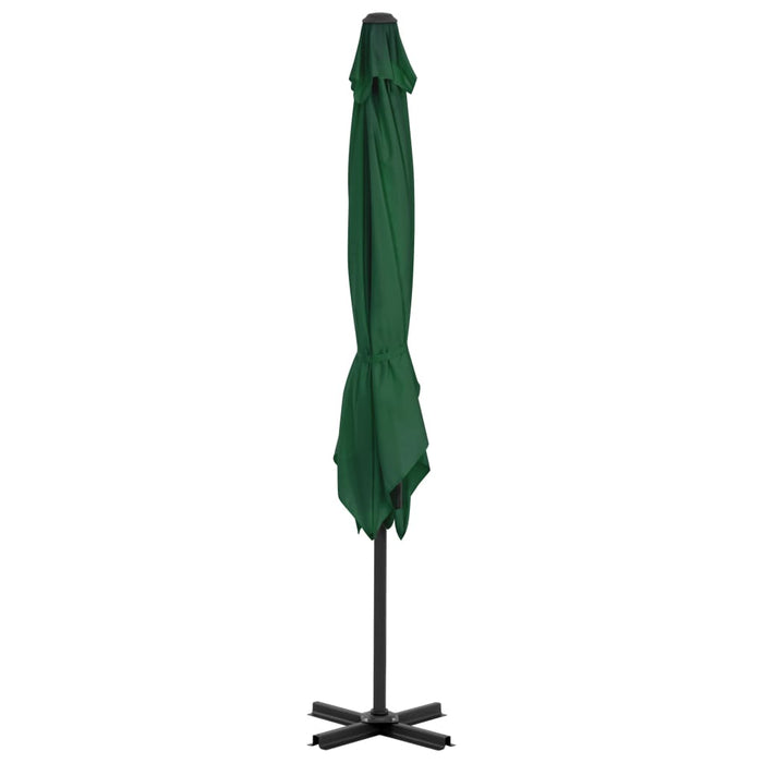 Zweefparasol met aluminium paal 250x250 cm groen