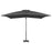 Zweefparasol met aluminium paal 250x250 cm antraciet