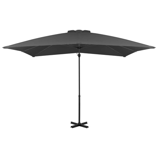 Zweefparasol met aluminium paal 250x250 cm antraciet