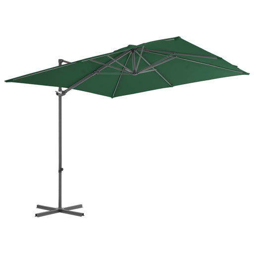 Zweefparasol met stalen paal 250x250 cm groen