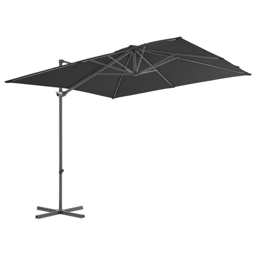 Zweefparasol met stalen paal 250x250 cm antraciet