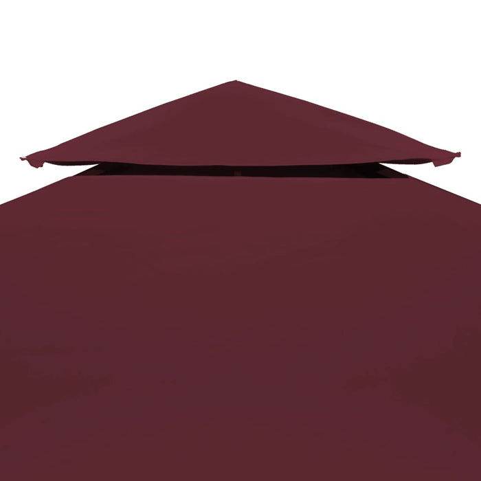 Prieeldak 2-laags 3x3m 310 g/m² bordeaux