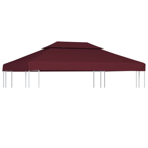 Prieeldak 2-laags 4x3m 310 g/m² bordeaux