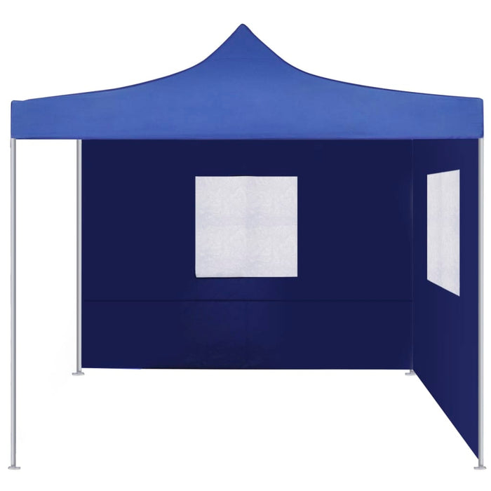 Vouwtent met 2 wanden 3x3 m blauw