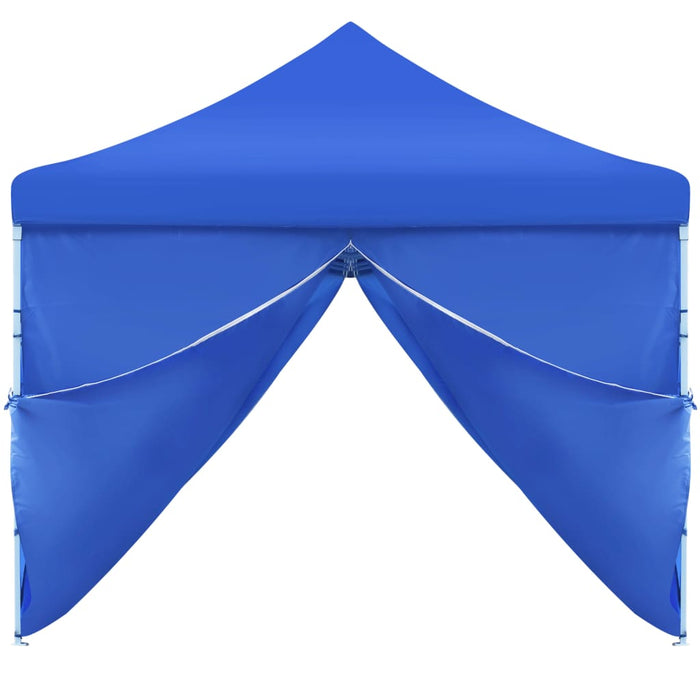 Vouwtent pop-up met 8 zijwanden 3x9 m blauw