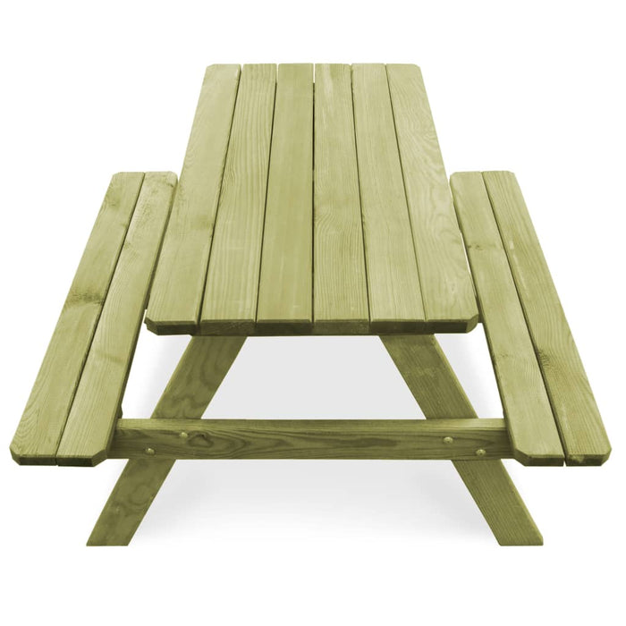 Picknicktafel met banken 90x90x58 cm geïmpregneerd grenenhout