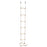 Touwladder 290 cm hout