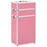 Make-up trolley aluminium roze