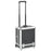 Make-up trolley 35x29x45 cm aluminium zwart