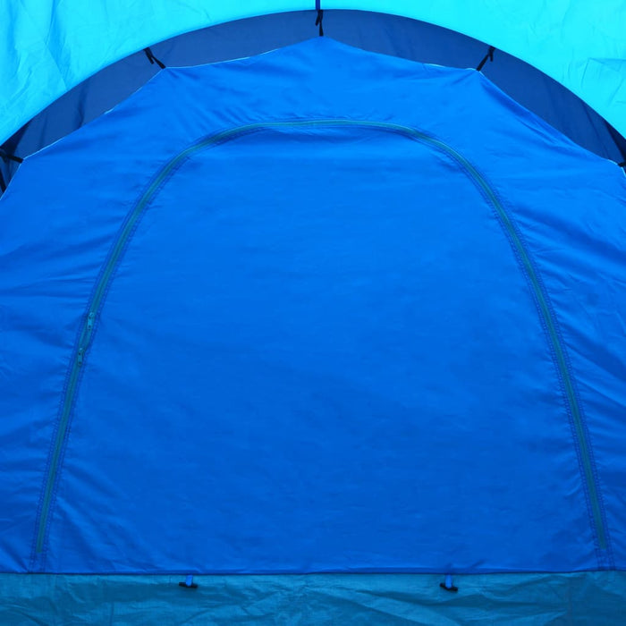 Tent 9-persoons polyester donkerblauw en blauw