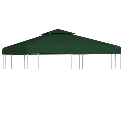 Vervangend tentdoek prieel 310 g/m² 3x3 m groen
