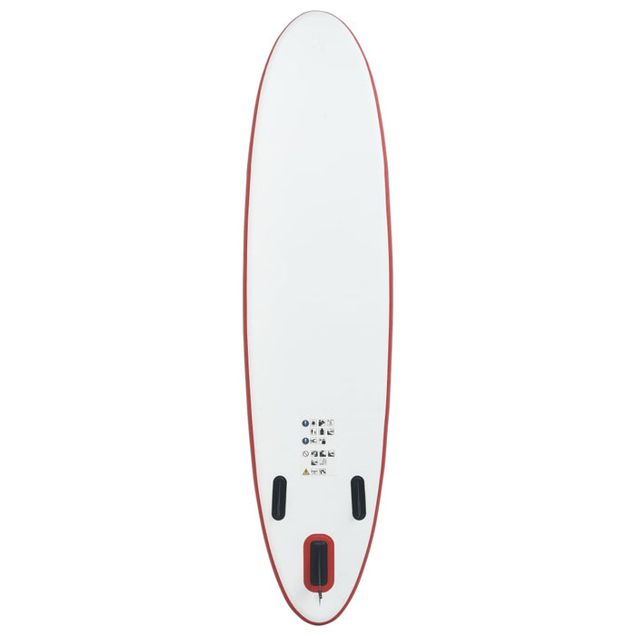 Stand Up Paddleboardset opblaasbaar rood en wit